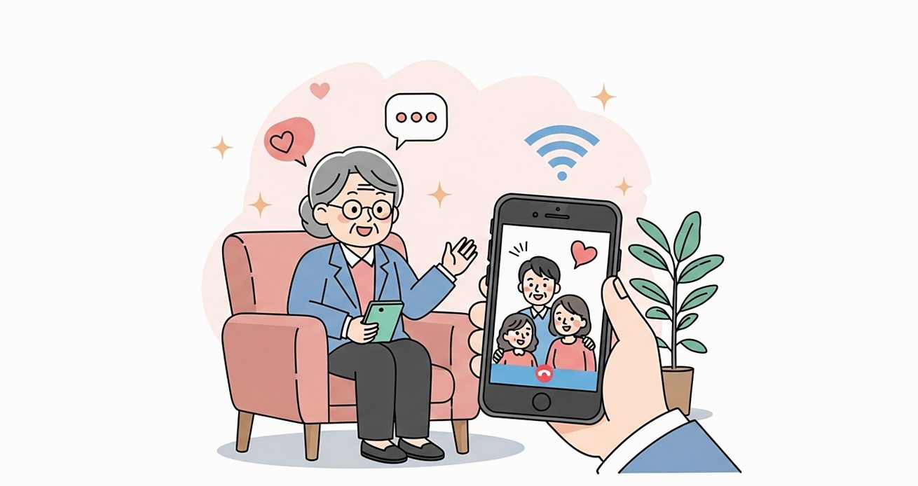 テレビ電話を使いたいシニアの方へ【Wi-Fiなしの選択肢】