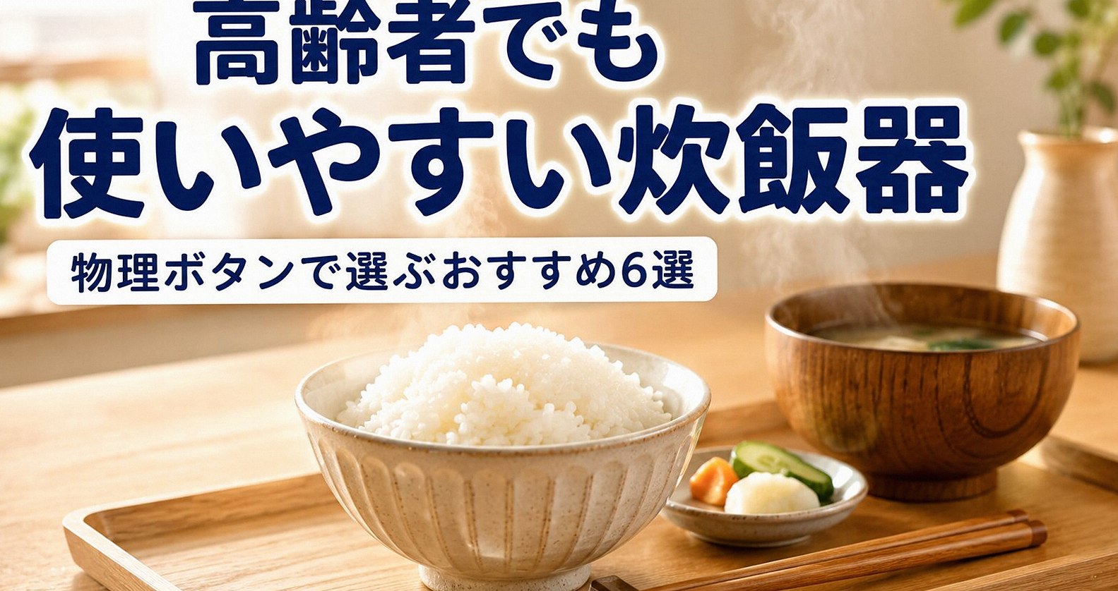 高齢者でも使いやすい炊飯器6選｜軽くて操作簡単・3合以内のおすすめ
