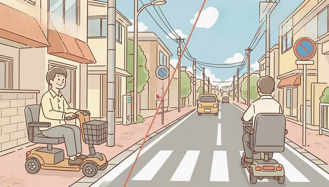 車道を走ったら違反になる？歩行者扱いの注意点