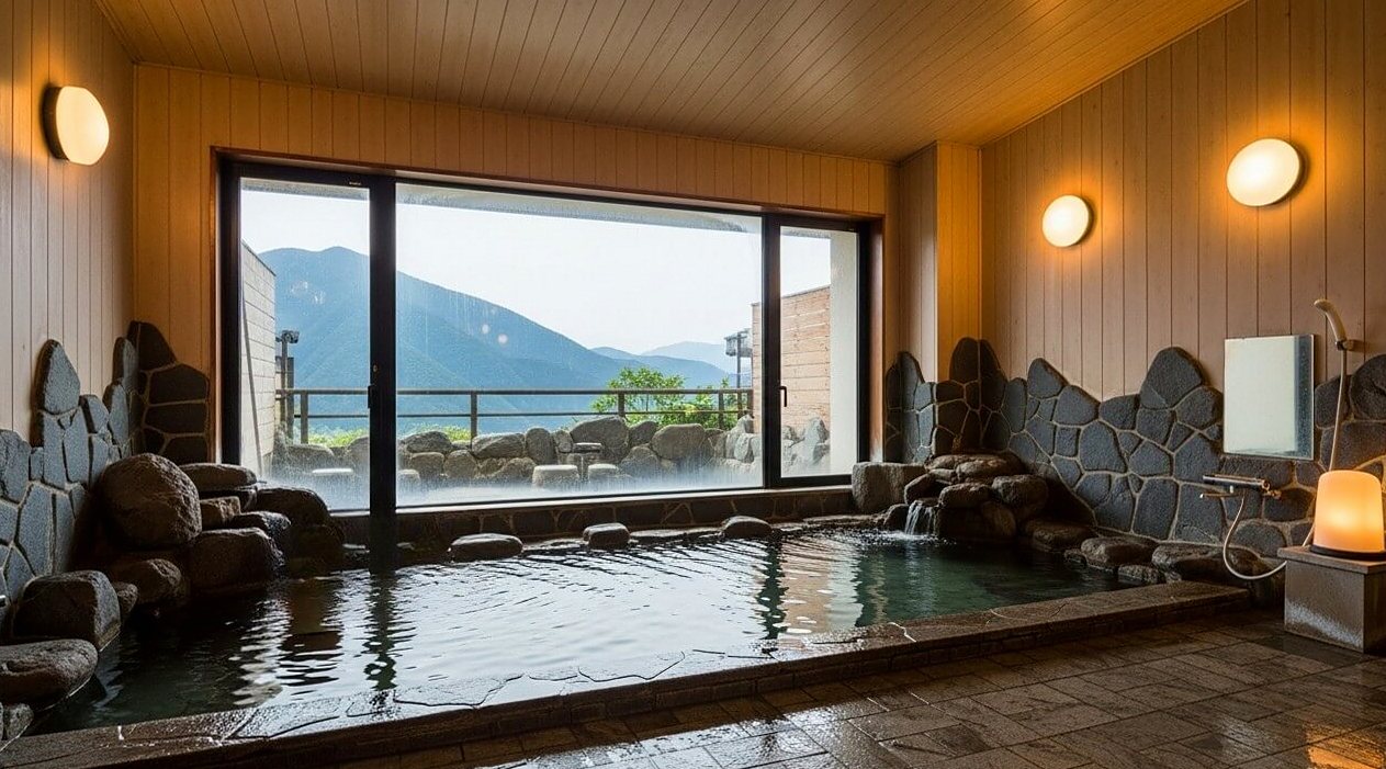 ぬるま湯でゆったり長湯できるシニア向け温泉