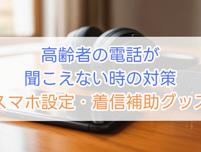 高齢者の電話が聞こえない時の対策【スマホ設定・着信補助グッズ】徹底解説
