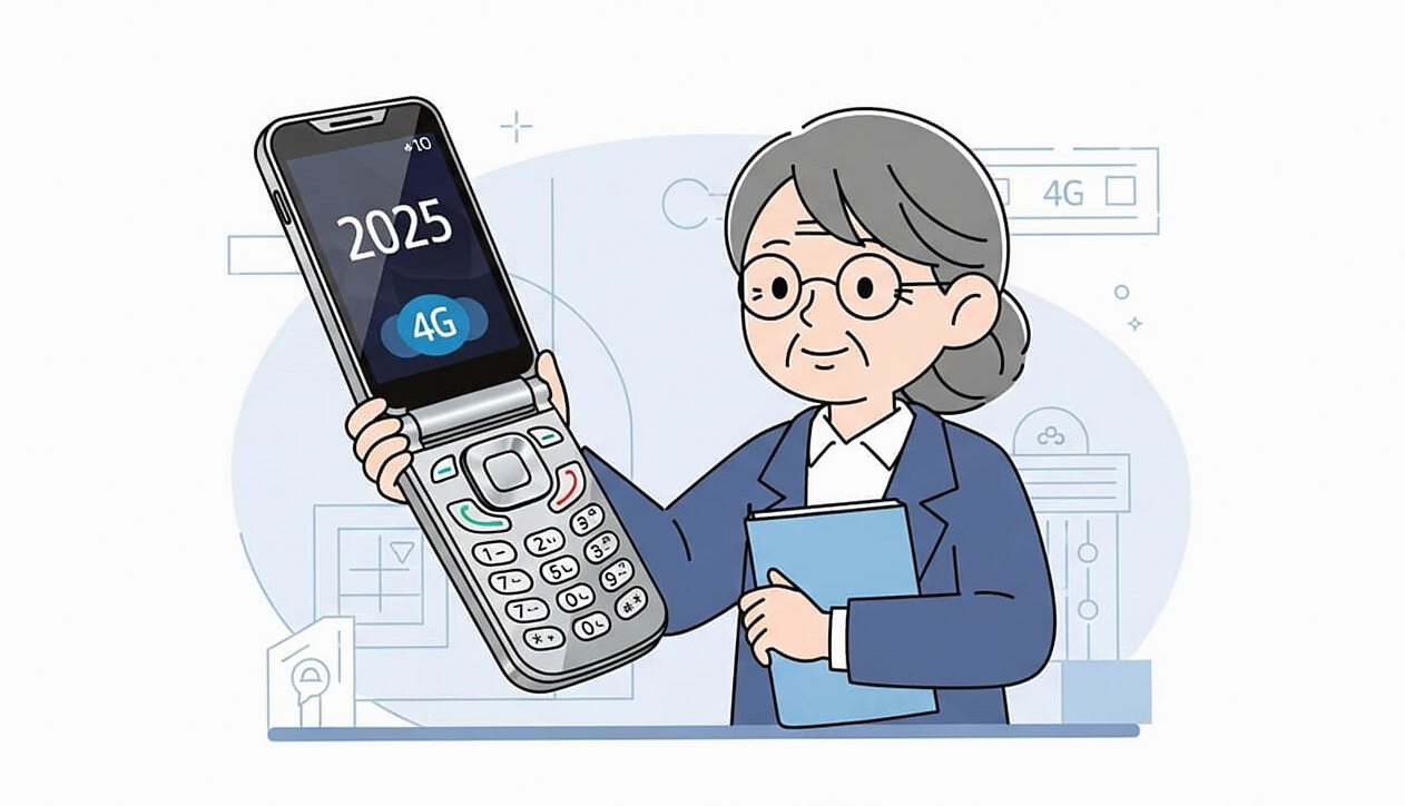 2025年以降も使える4G対応シンプルケータイとは