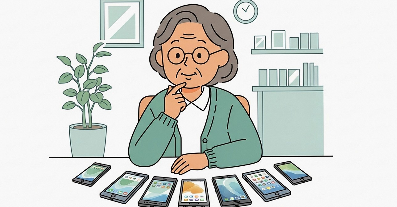 シニア向けスマホの選び方