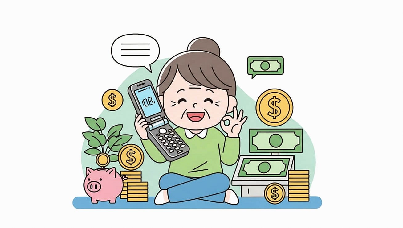 通話中心で安く使える高齢者向けシンプルケータイ