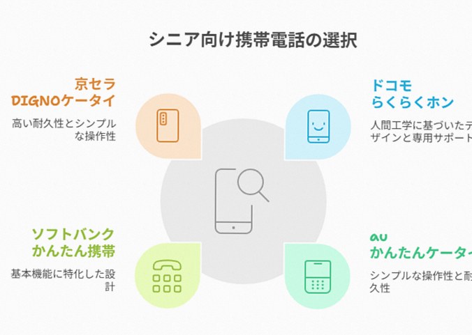 シニア世代におすすめのガラケー(ガラホ)の選択肢