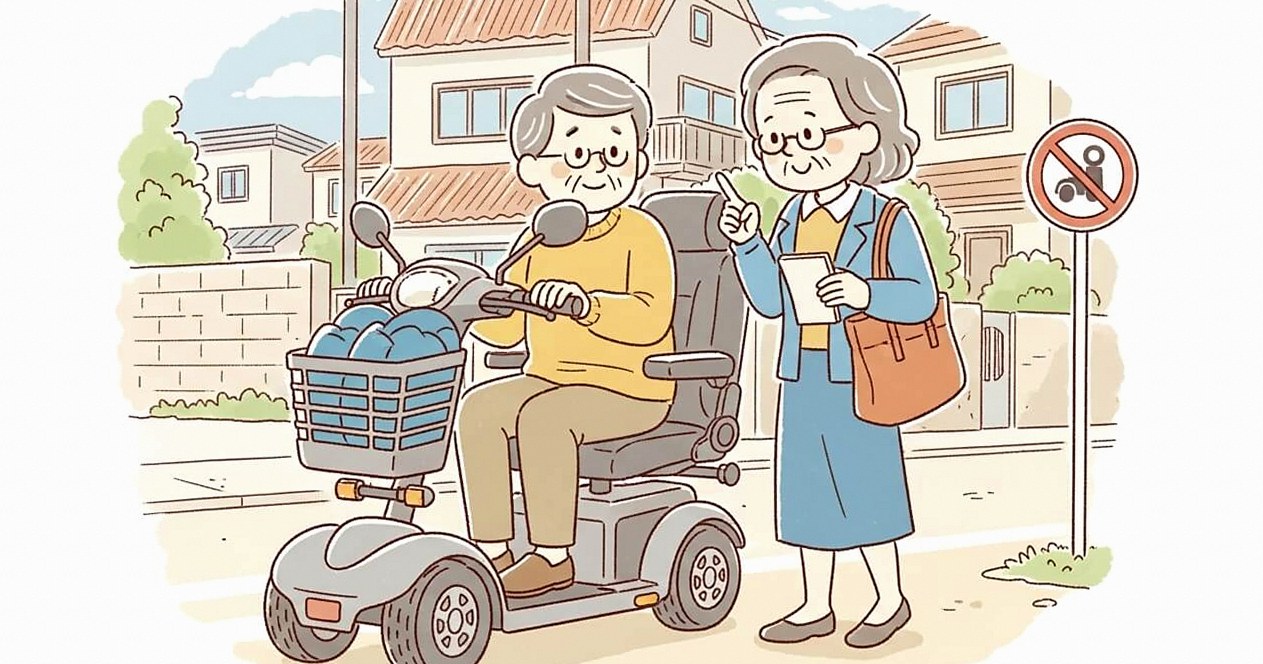 電動シニアカーの二人乗りは違法？