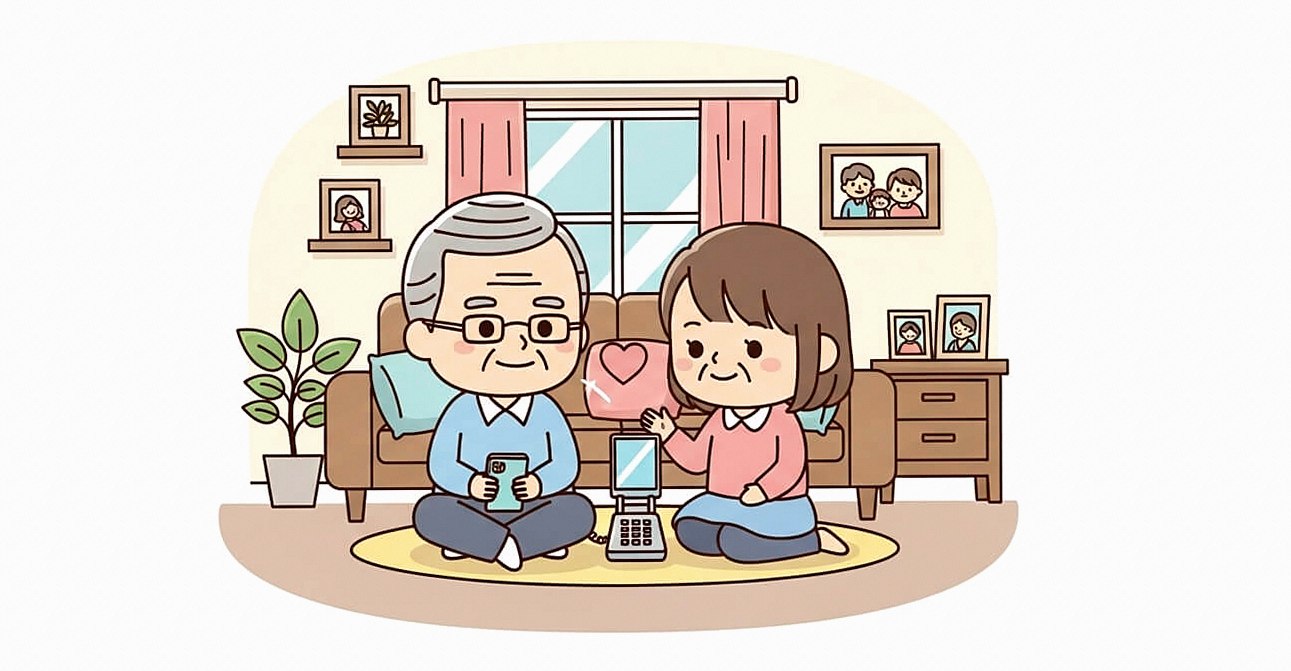 スマホが苦手でシンプルケータイしか使えない親のケース