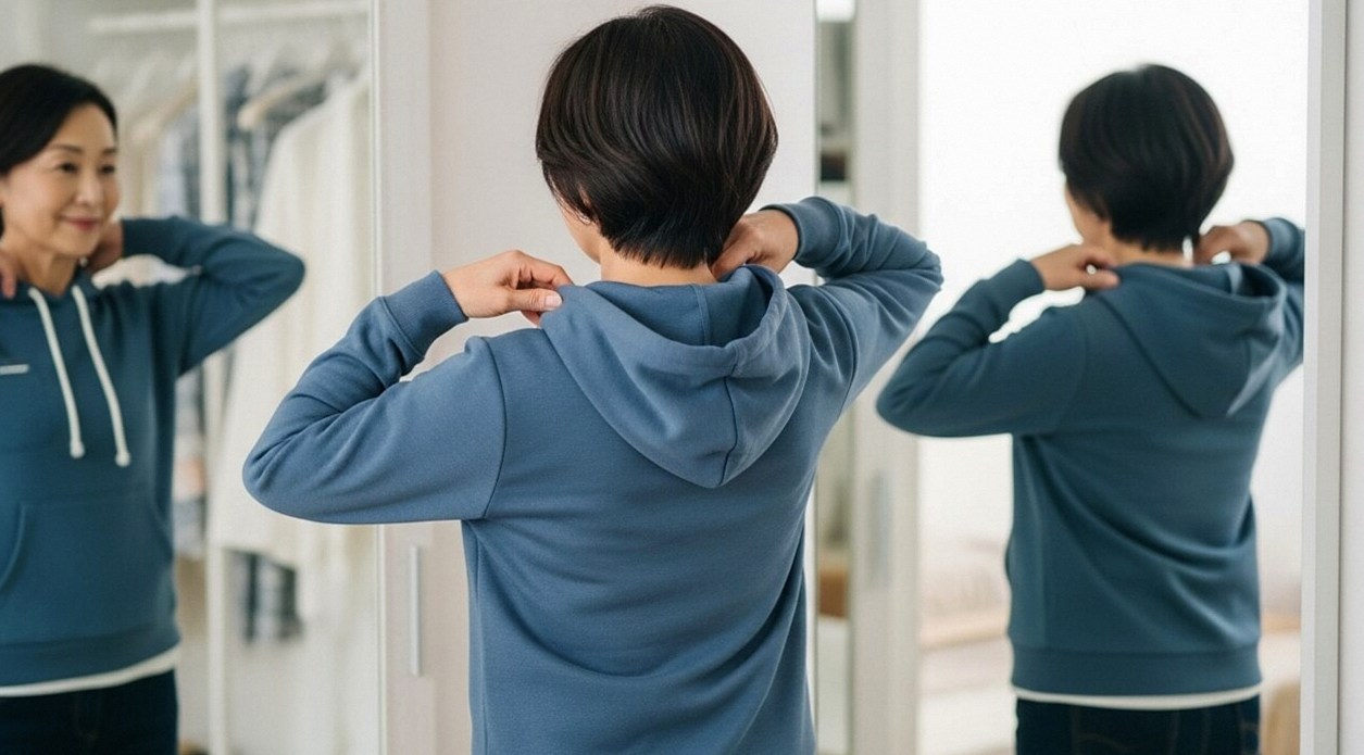 60代向けパーカーのサイズ選びで押さえたいポイント