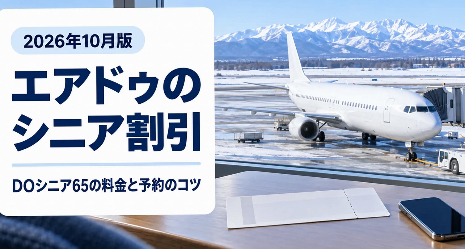 空港で笑顔を見せる60代の日本人夫婦